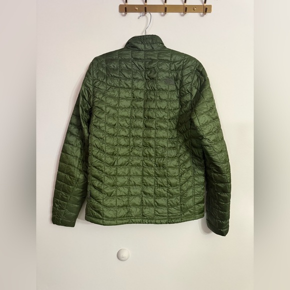 The North Face Green TNF Eco Zip Up Thermoball Down Puffer Jacket Mens Size S - Picture 5 of 5